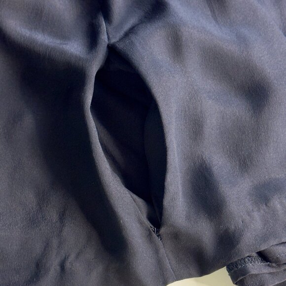 BCBG Maxazria Black Embellished Beaded V-Neck Racerback Chiffon Tank Pocket Sz M - Picture 11 of 11